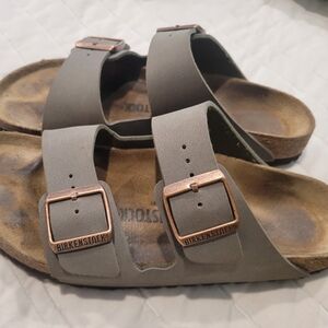 Birkenstock Gray Sandals with Contoured Footbed